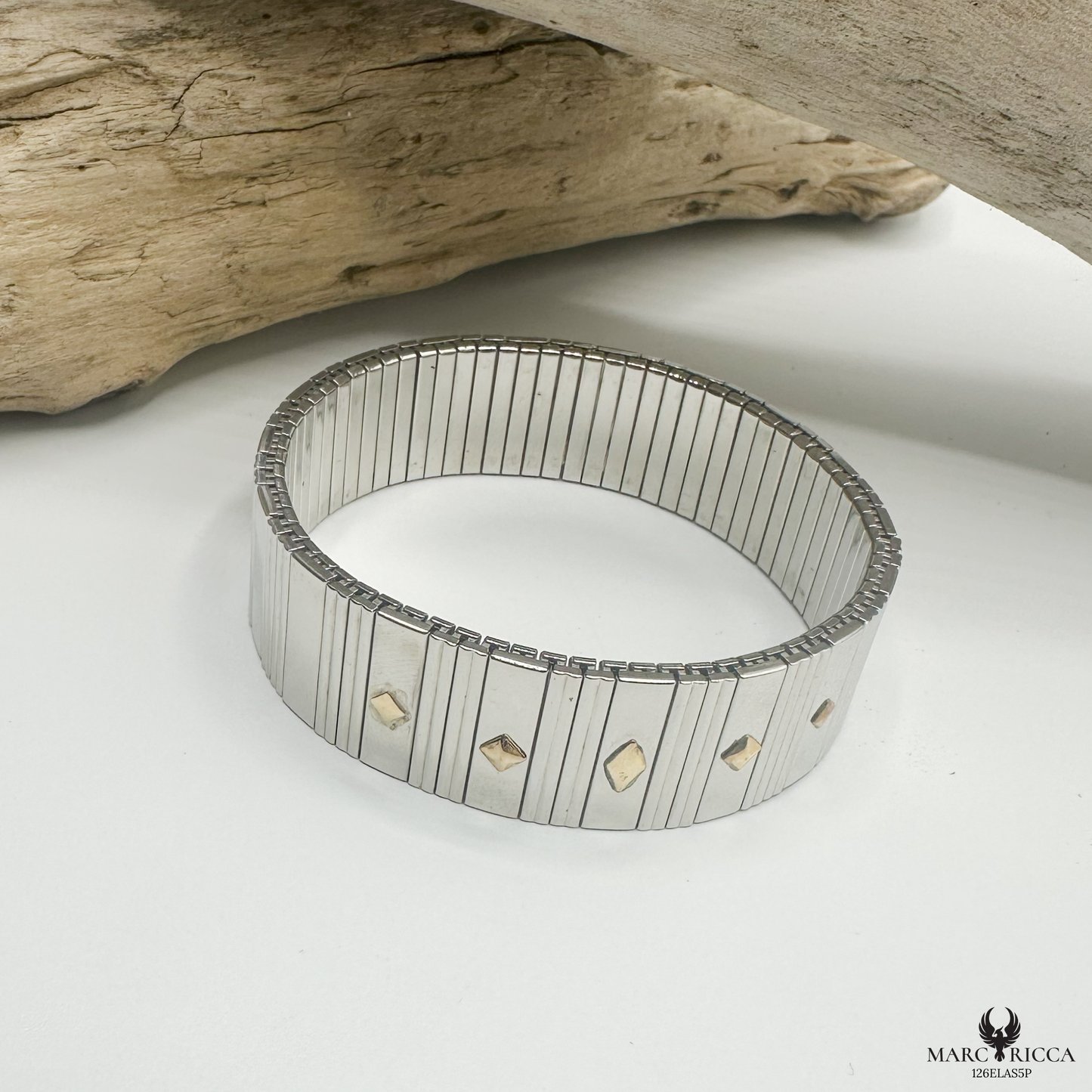 Bracelet Acier & Or Extensible