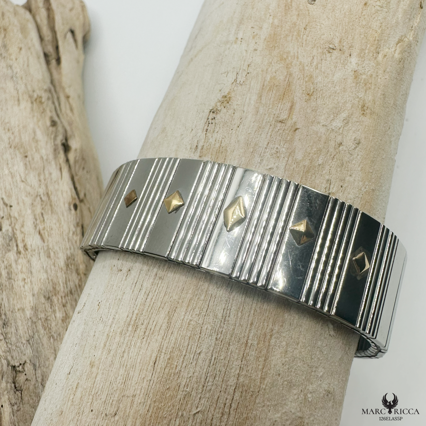 Bracelet Acier & Or Extensible