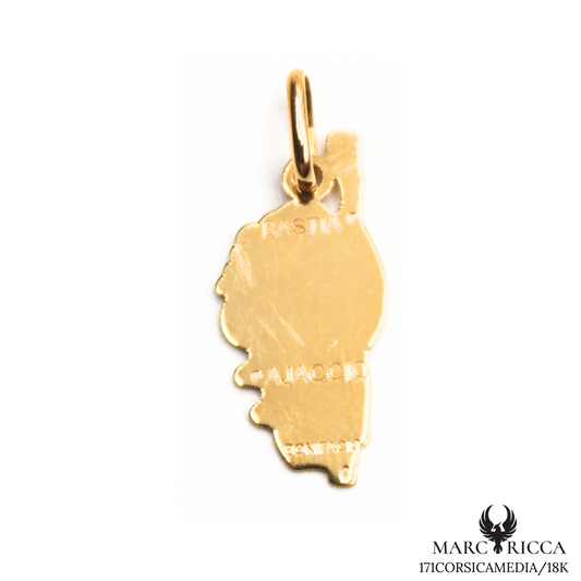 Pendentif Or Corse Pleine & Villes 18 ou 9 carats