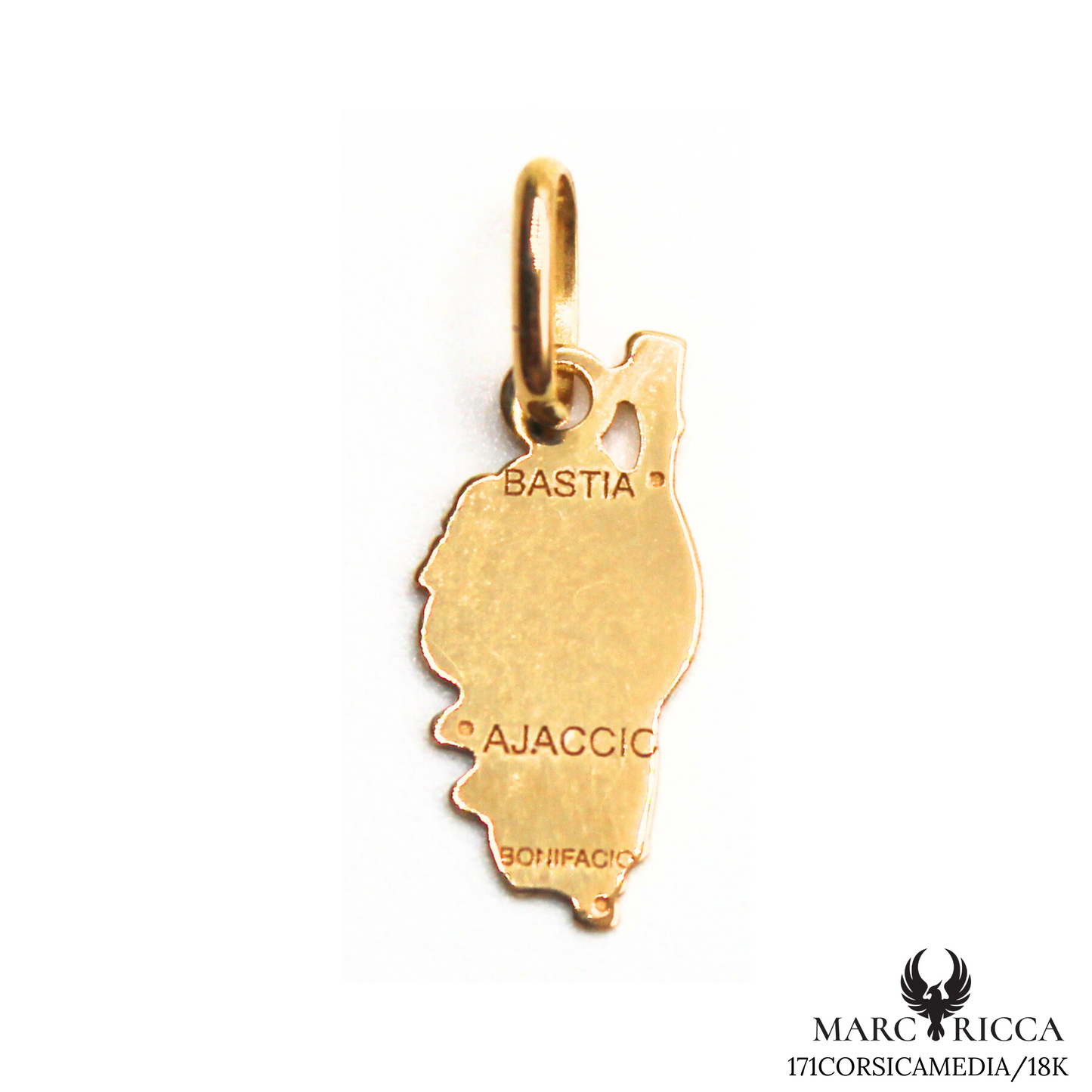 Pendentif Or Corse Pleine & Villes 18 ou 9 carats