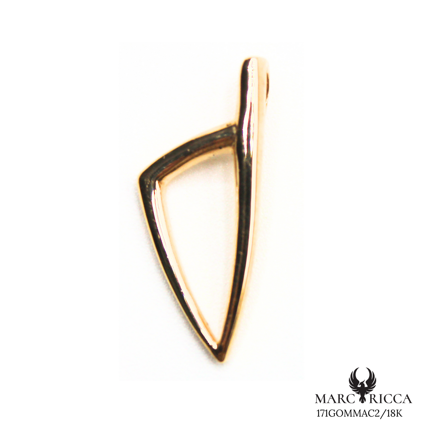 Pendentif Or Corse Stylisée Arrondie 18 ou 9 carats