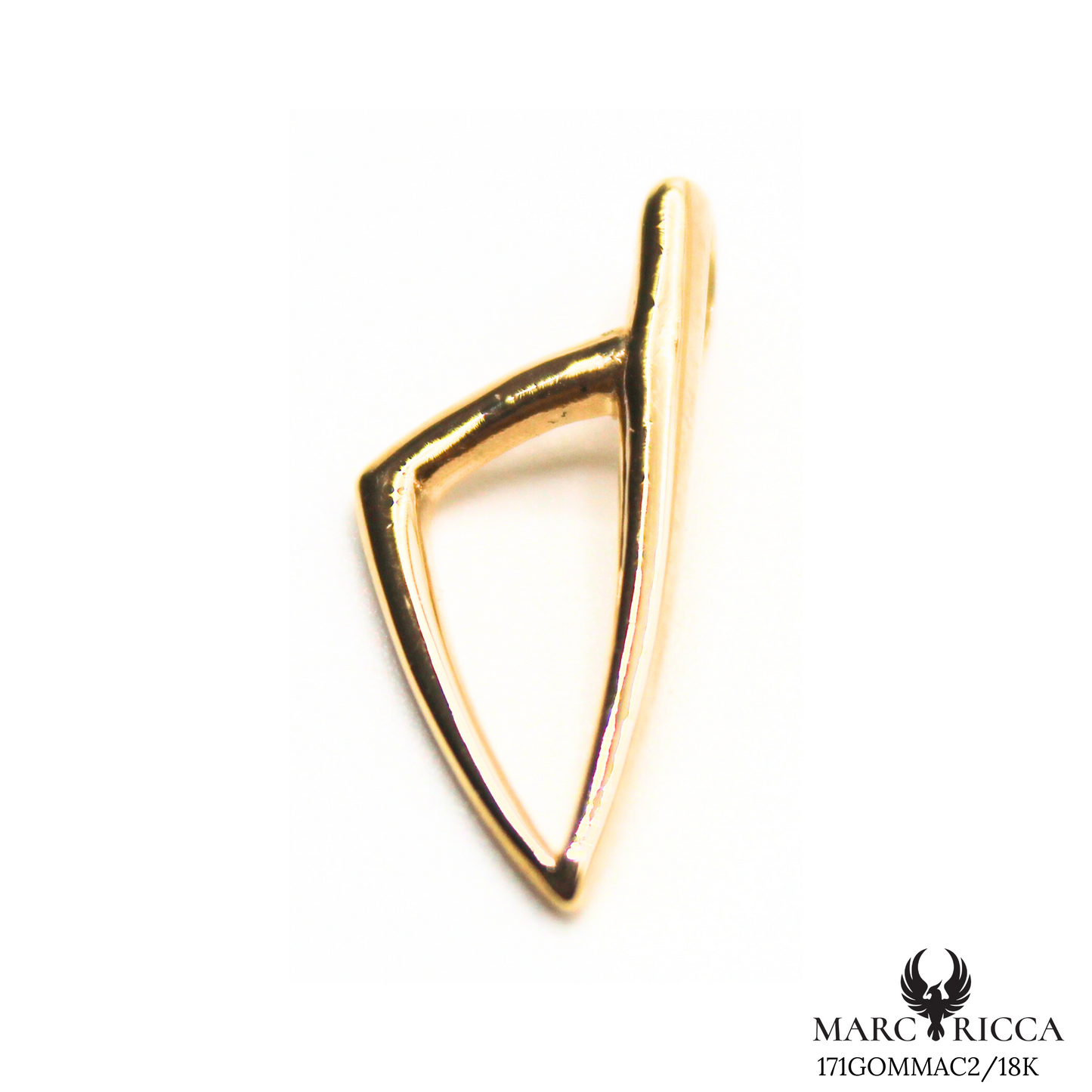Pendentif Or Corse Stylisée Arrondie 18 ou 9 carats