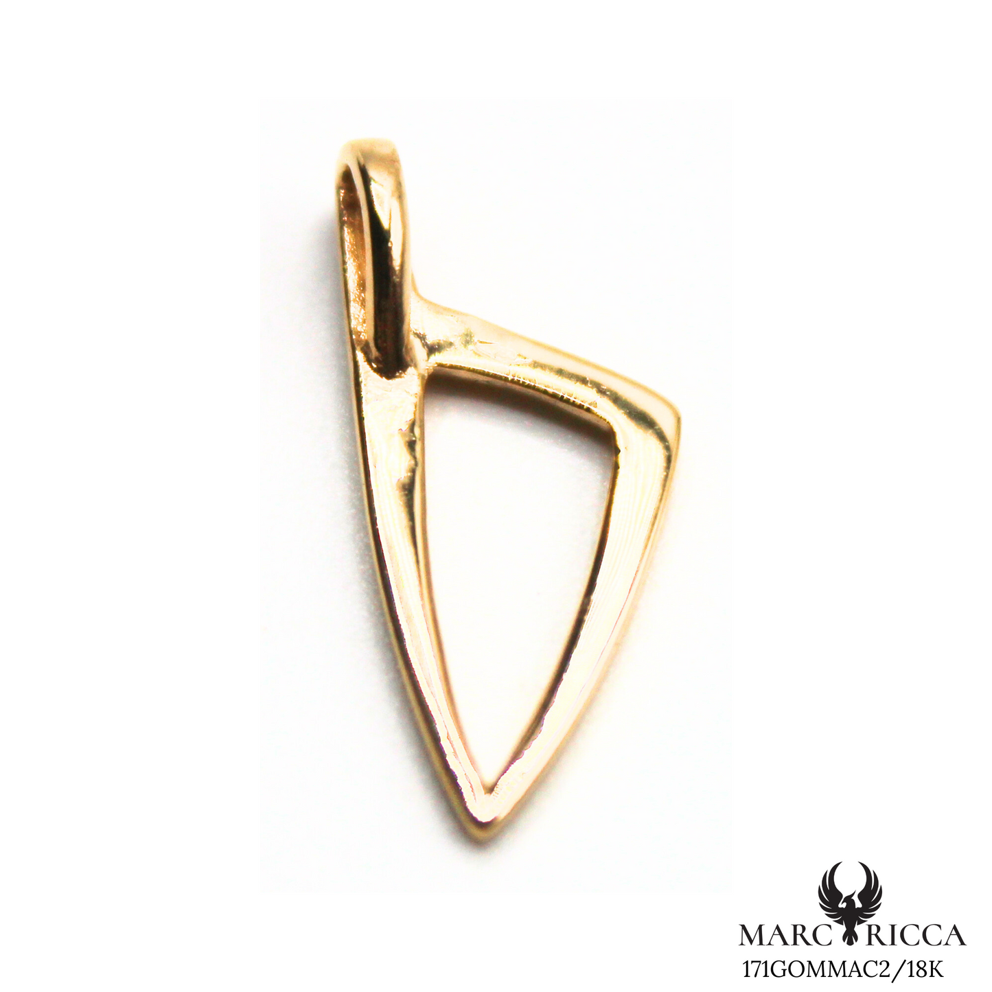Pendentif Or Corse Stylisée Arrondie 18 ou 9 carats