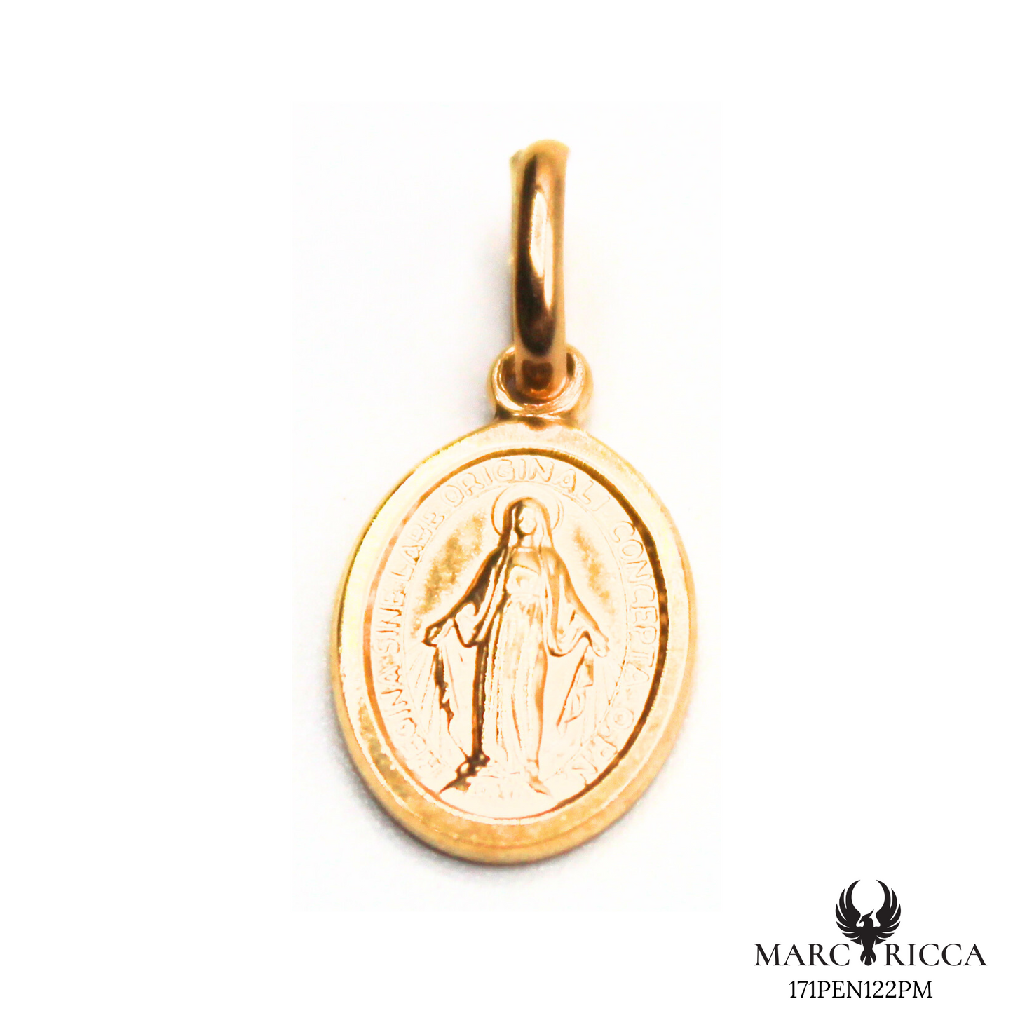 Pendentif Or Madone 1cm & 0.86cm