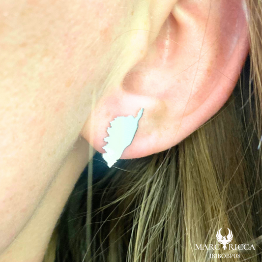 Boucles Argent Corse pleine