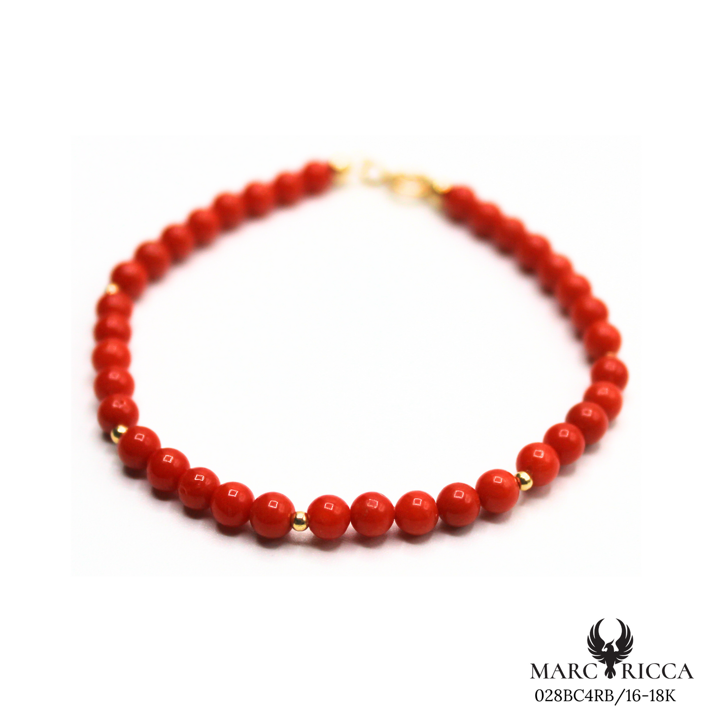 Bracelet Or Corail Perle & Perle Or 4mm