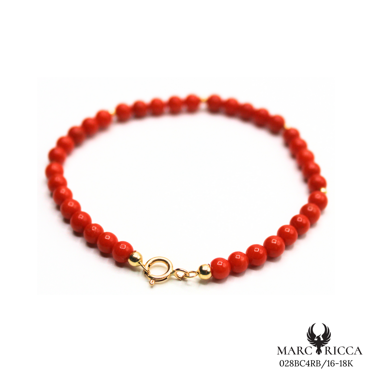 Bracelet Or Corail Perle & Perle Or 4mm