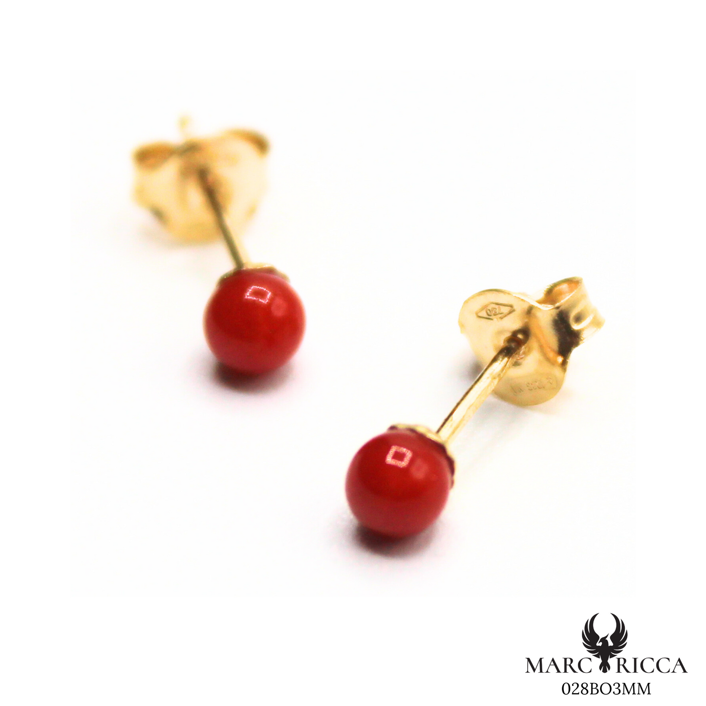 Boucles Or Corail Perle 3/45/75mm