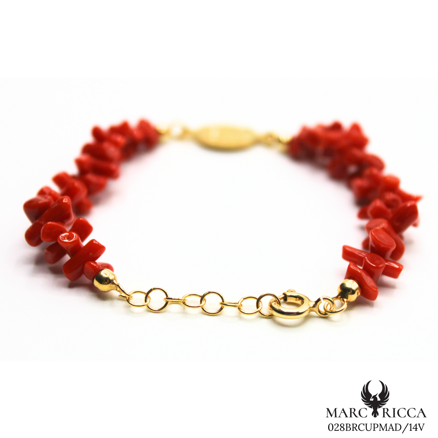 Bracelet Vermeil Corail Cupolino & Madone