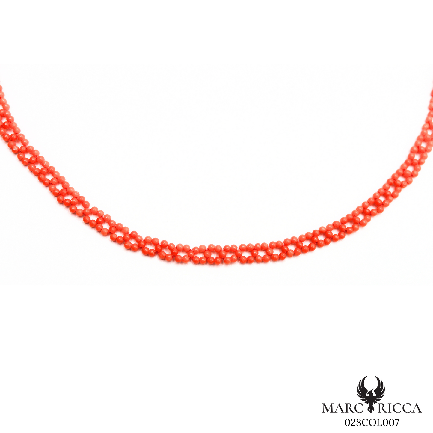 Collier Or Corail Chemin Perle
