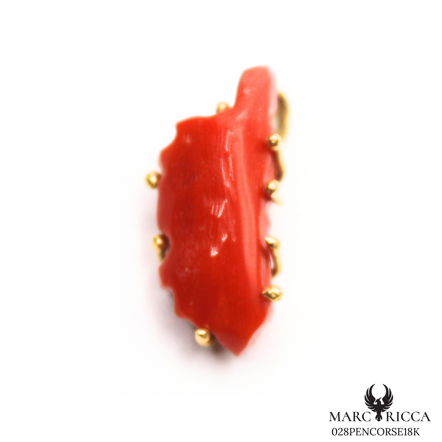 Pendentif Or Corail Corse Pièce Unique