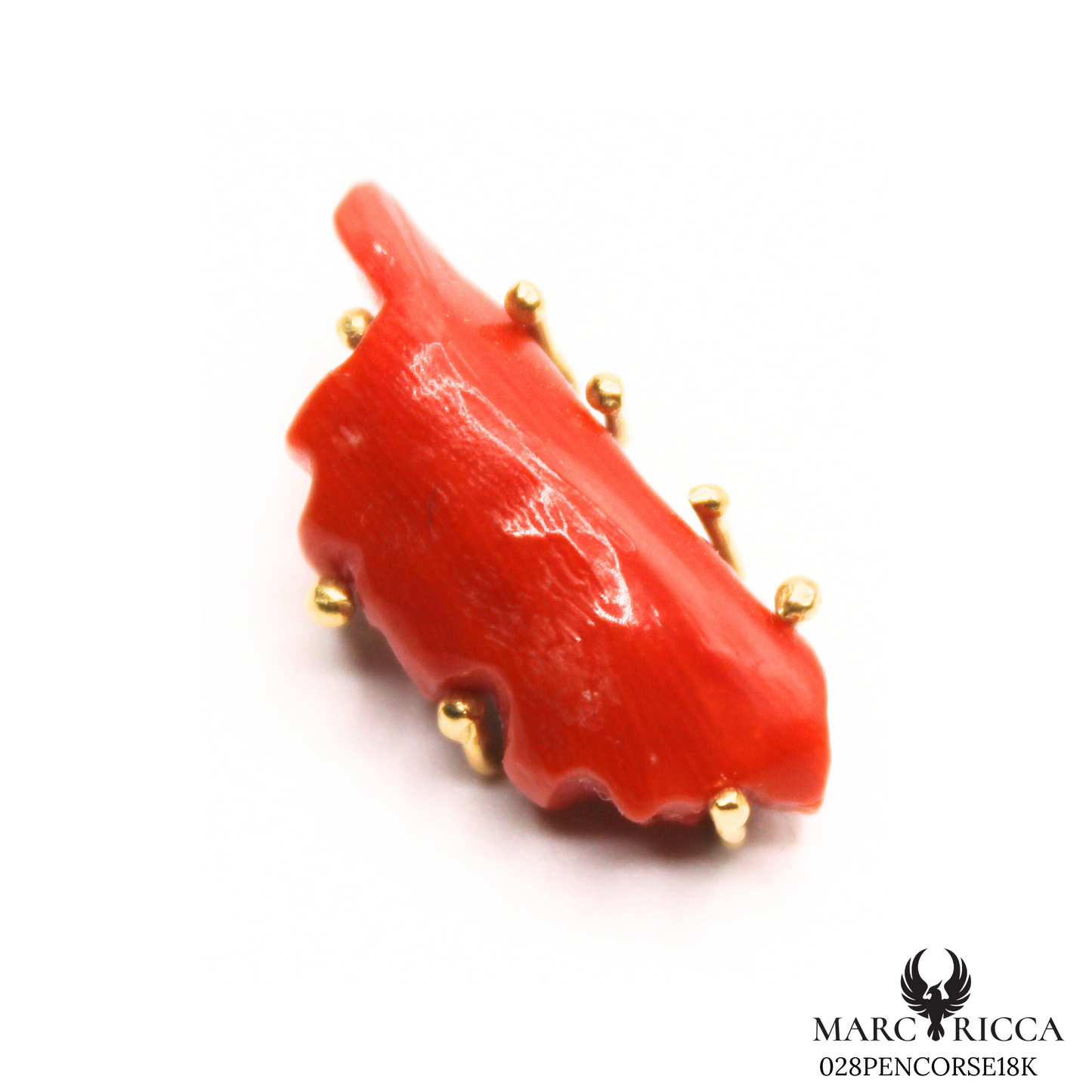 Pendentif Or Corail Corse Pièce Unique