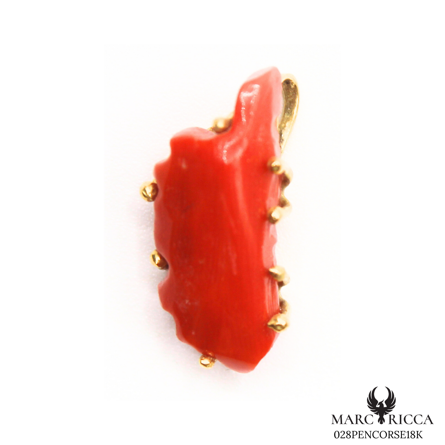 Pendentif Or Corail Corse Pièce Unique