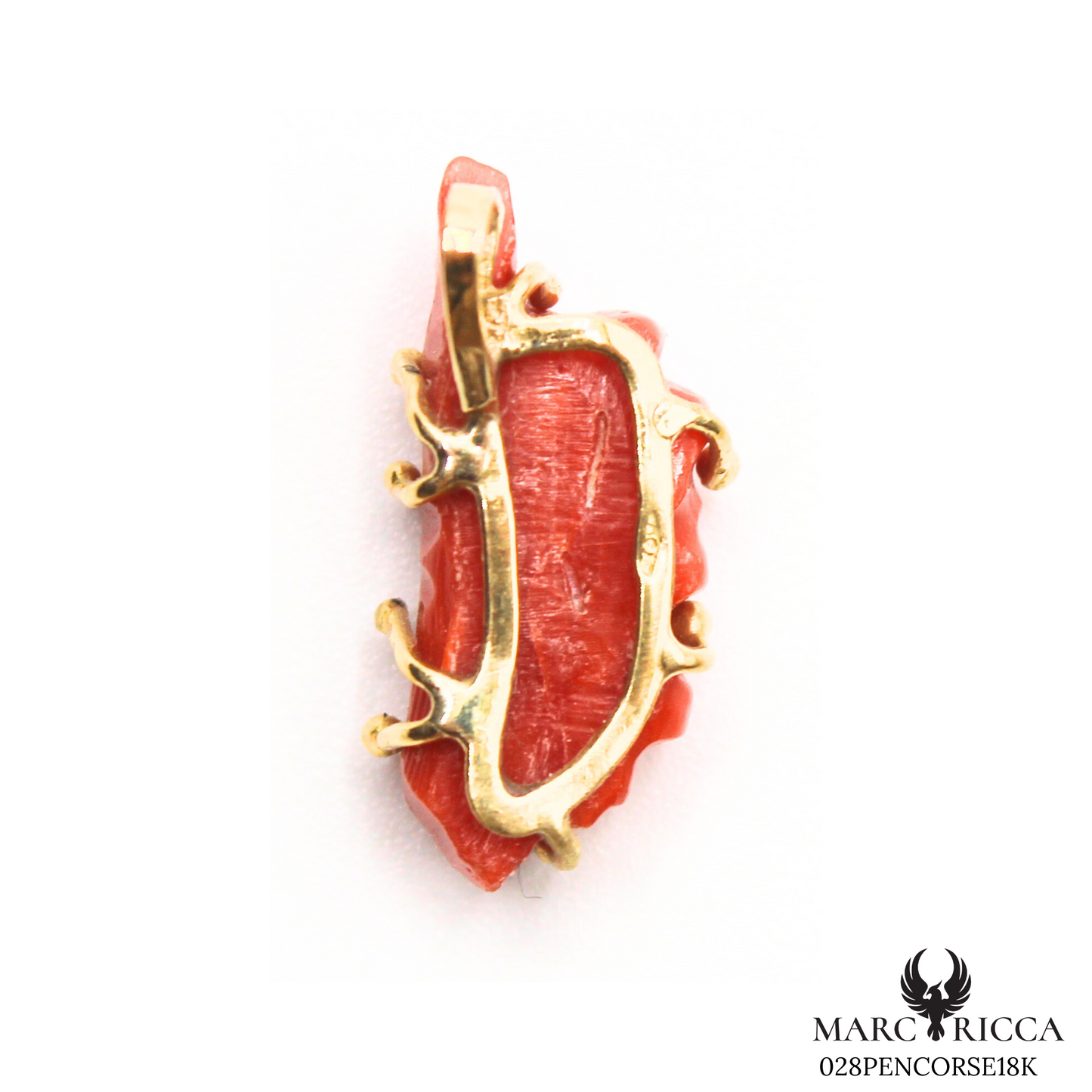 Pendentif Or Corail Corse Pièce Unique