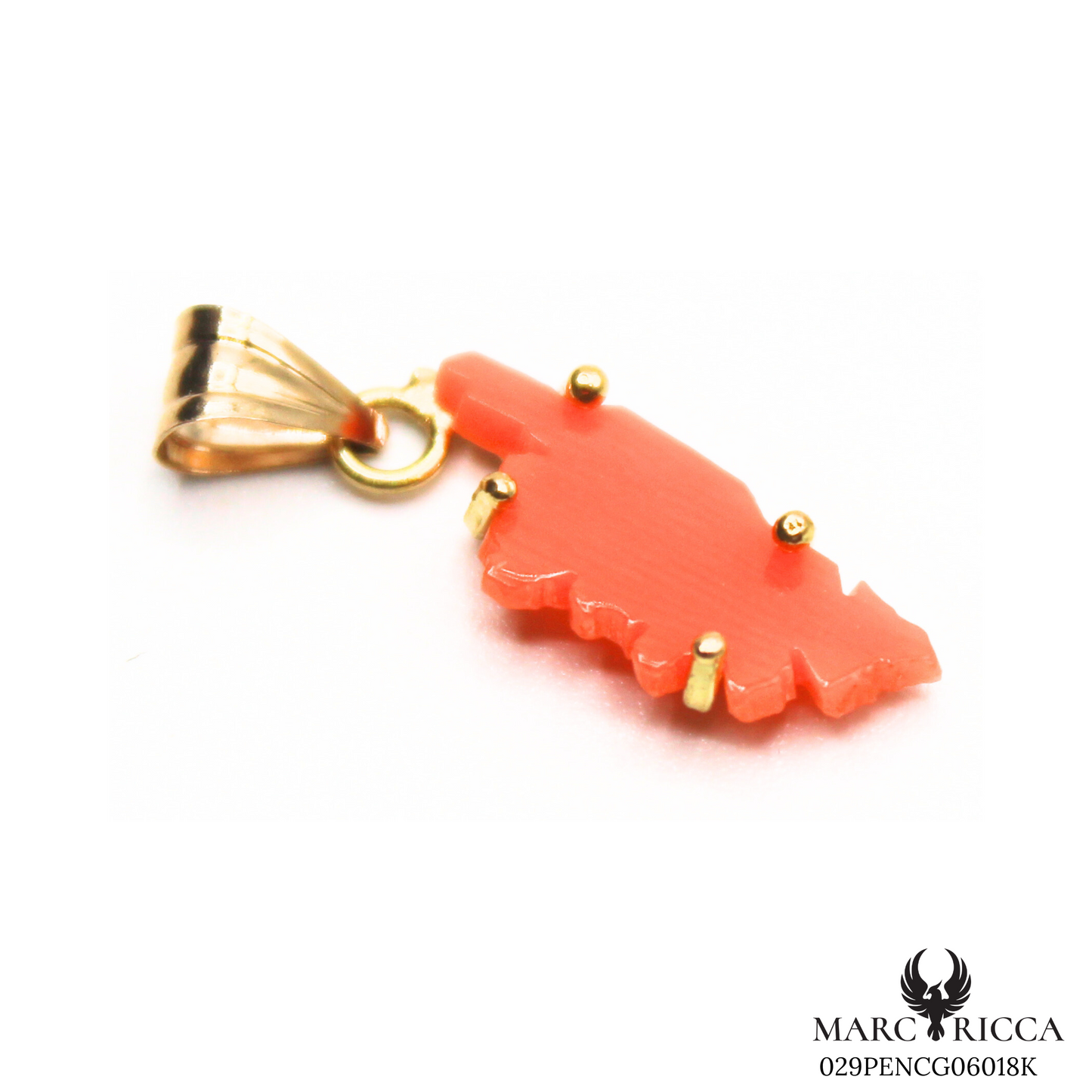 Pendentif Or Corail Corse Pièce Unique