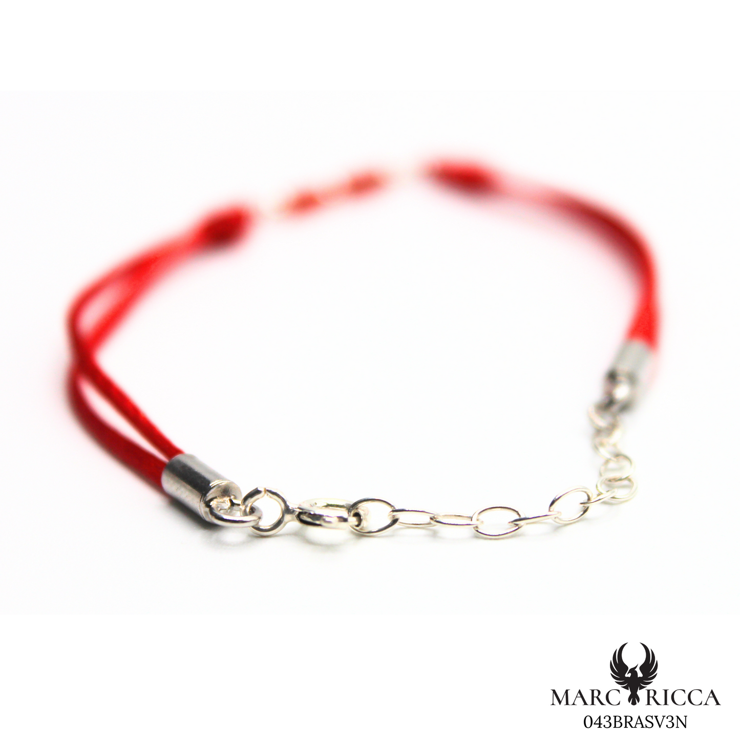 Bracelet Argent Corail Végétal Tube & Cordon