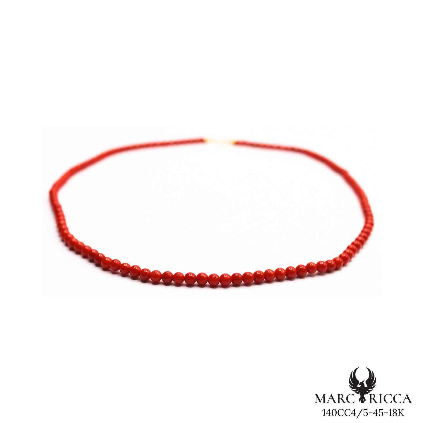 Collier Or Corail Perle 45mm