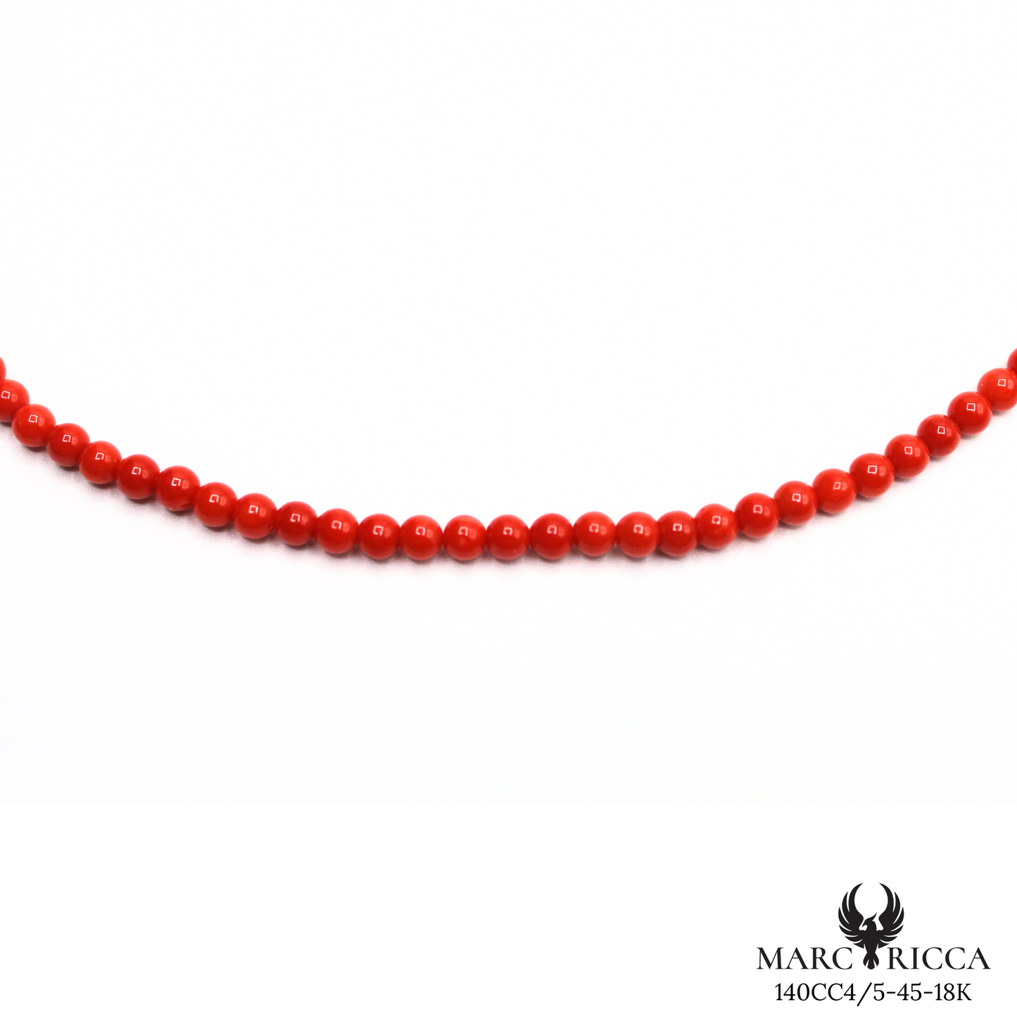 Collier Or Corail Perle 45mm