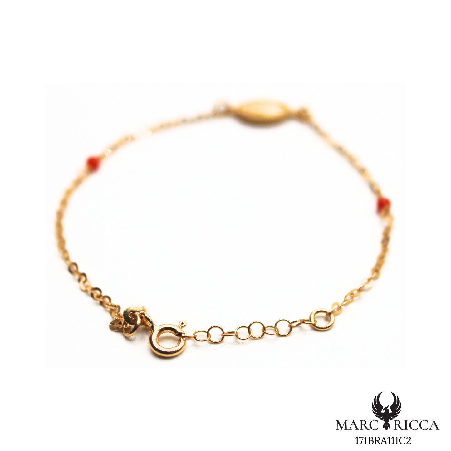 Bracelet Or Corail Perle & Madone