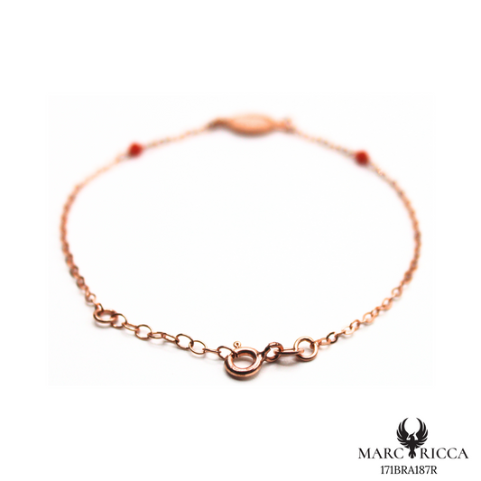 Bracelet Or Corail Perle & Madone Or Rose