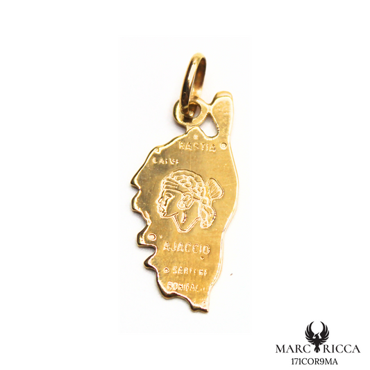 Pendentif Or Corse, Tête de Maure & Villes