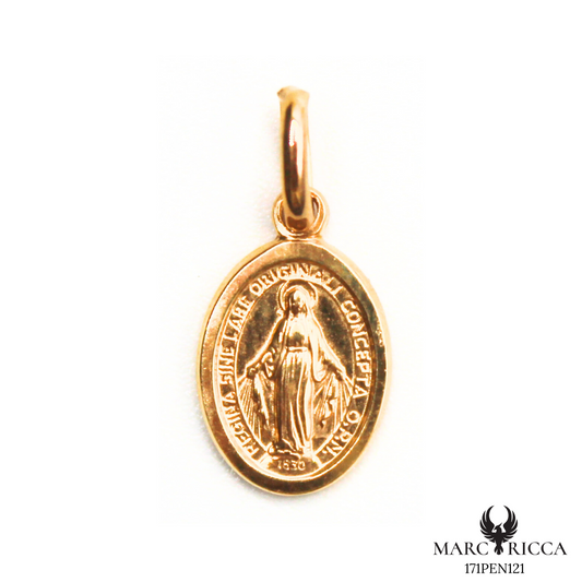 Pendentif Or Madone 1cm & 0.86cm