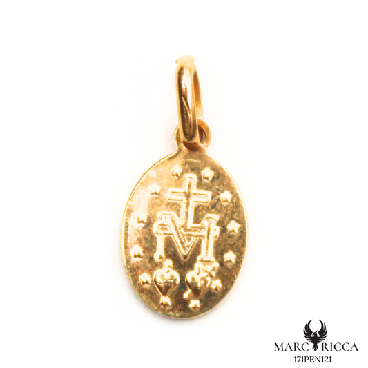 Pendentif Or Madone 1cm & 0.86cm