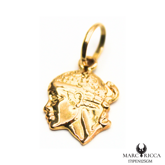 Pendentif Or Tête de Maure 3D