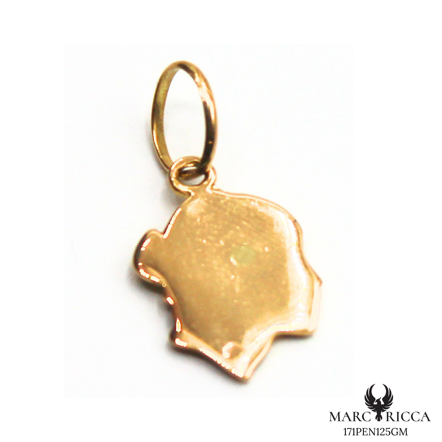 Pendentif Or Tête de Maure 3D