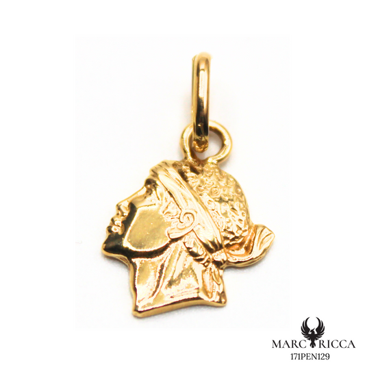 Pendentif Or Tête de Maure 3D