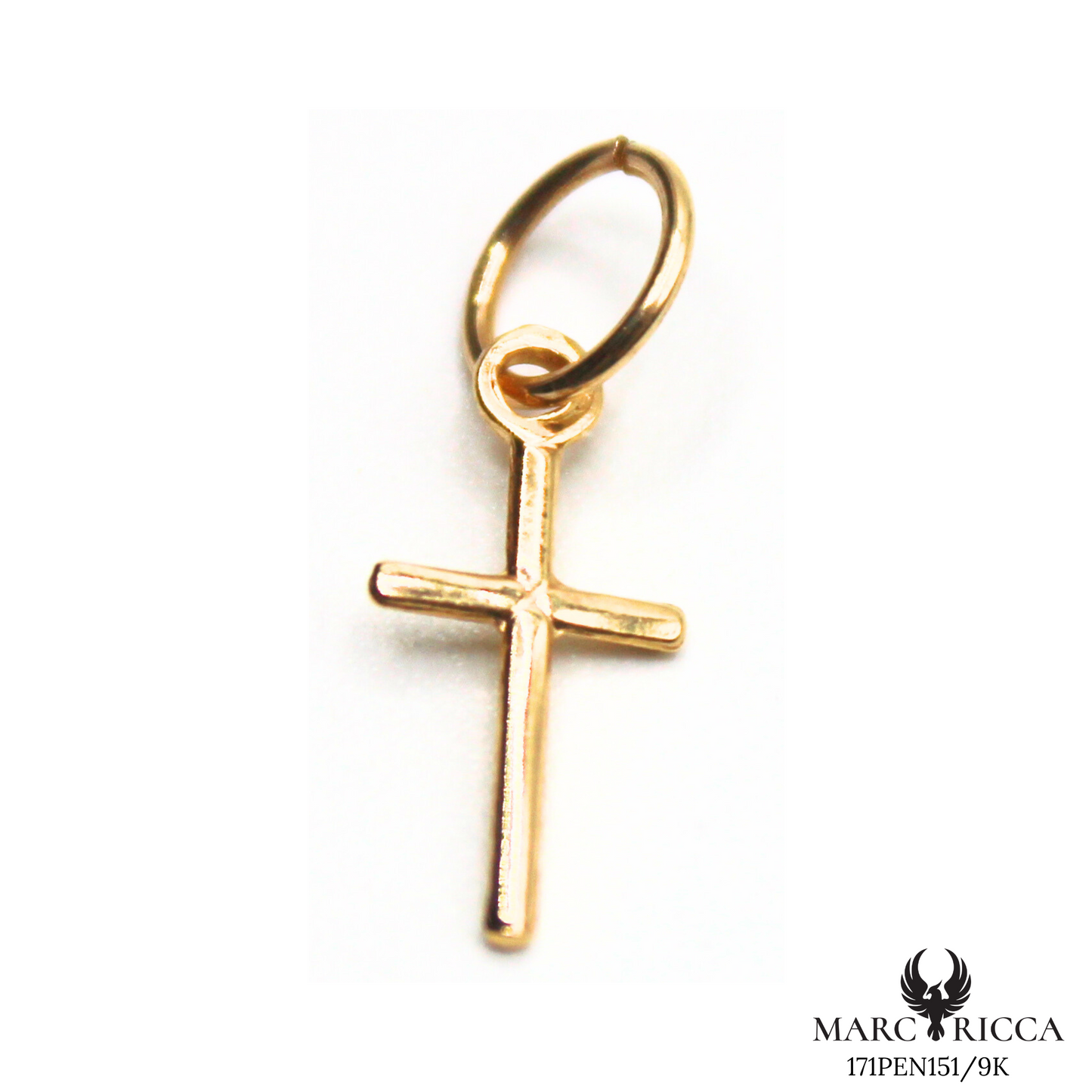 Pendentif Or & Or Rose Croix