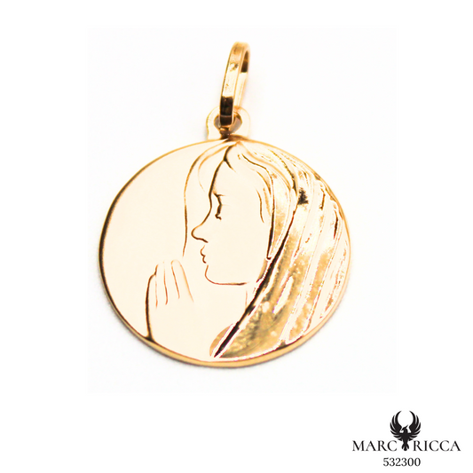 Pendentif Or Médaille Vierge