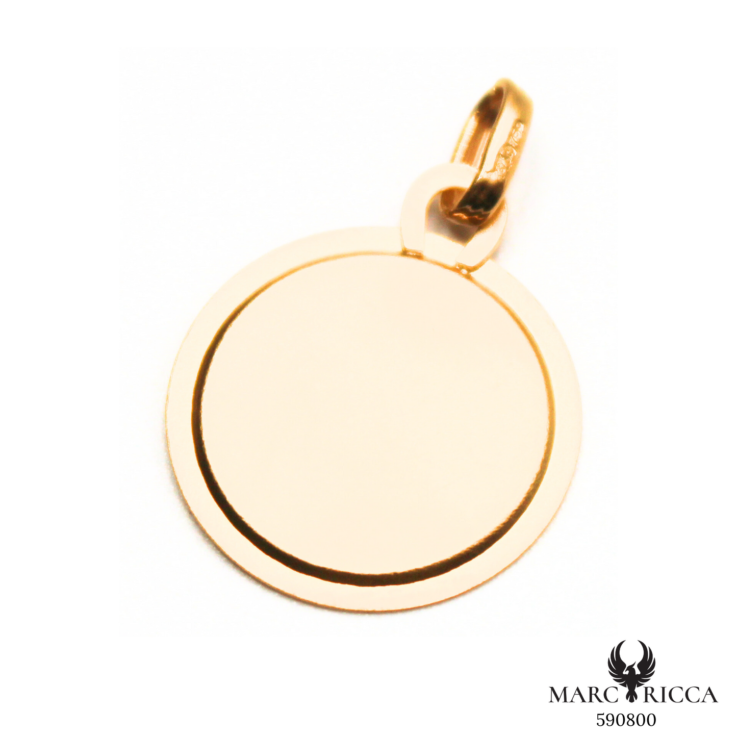 Pendentif Or Médaille Ange