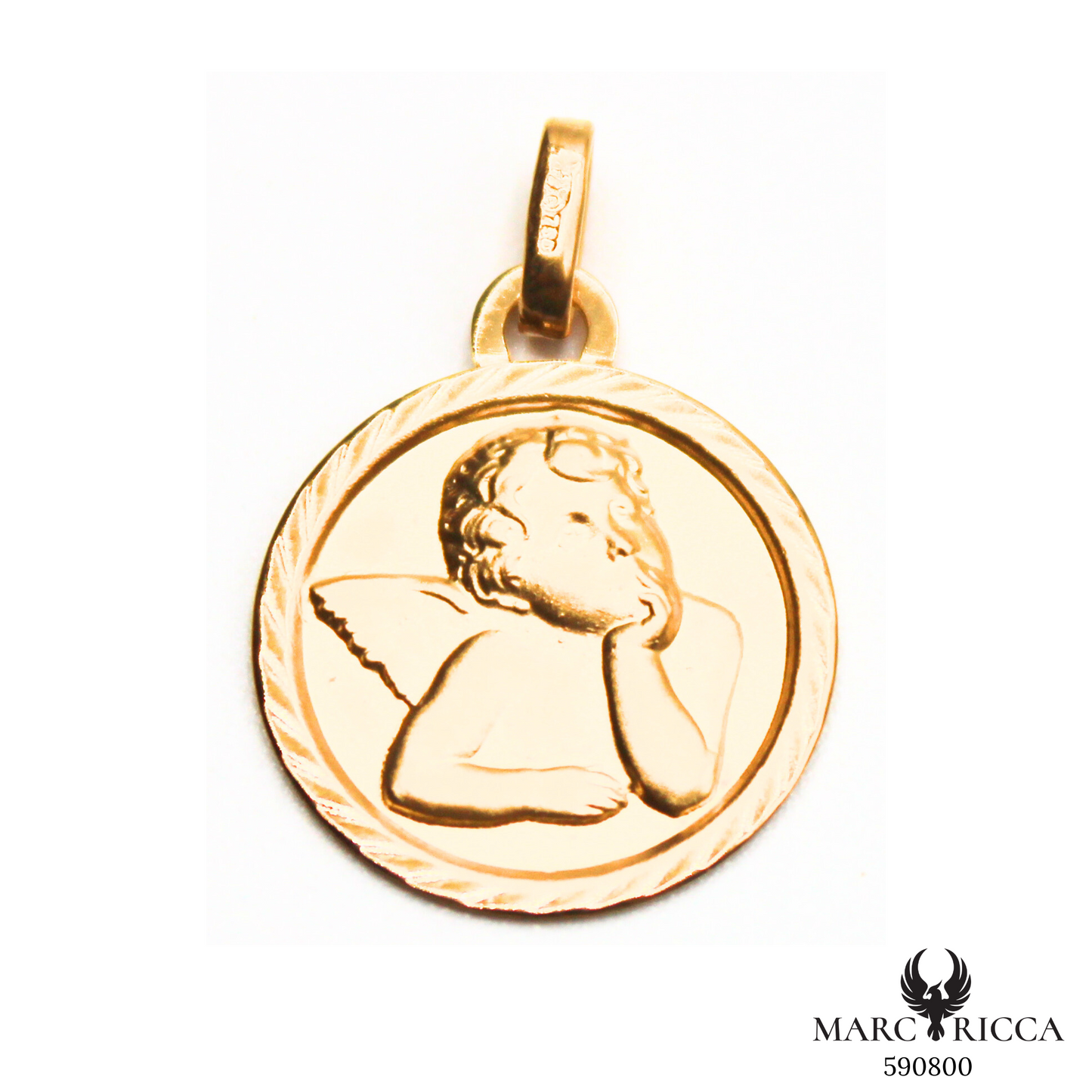 Pendentif Or Médaille Ange