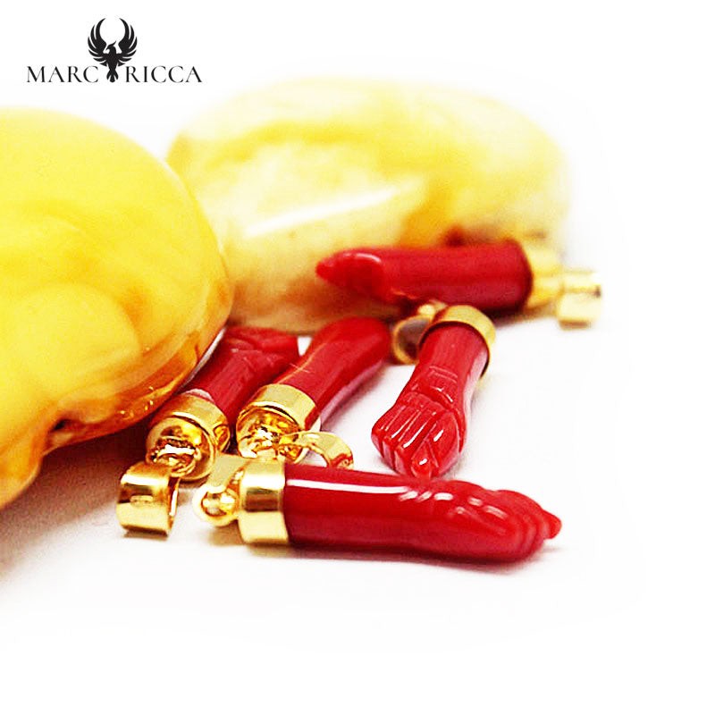 Pendentifs Mains en Corail