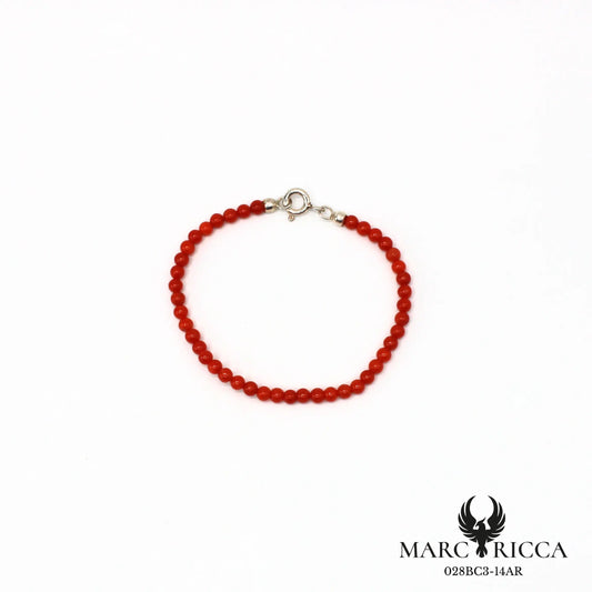Bracelet perles corail 3mm