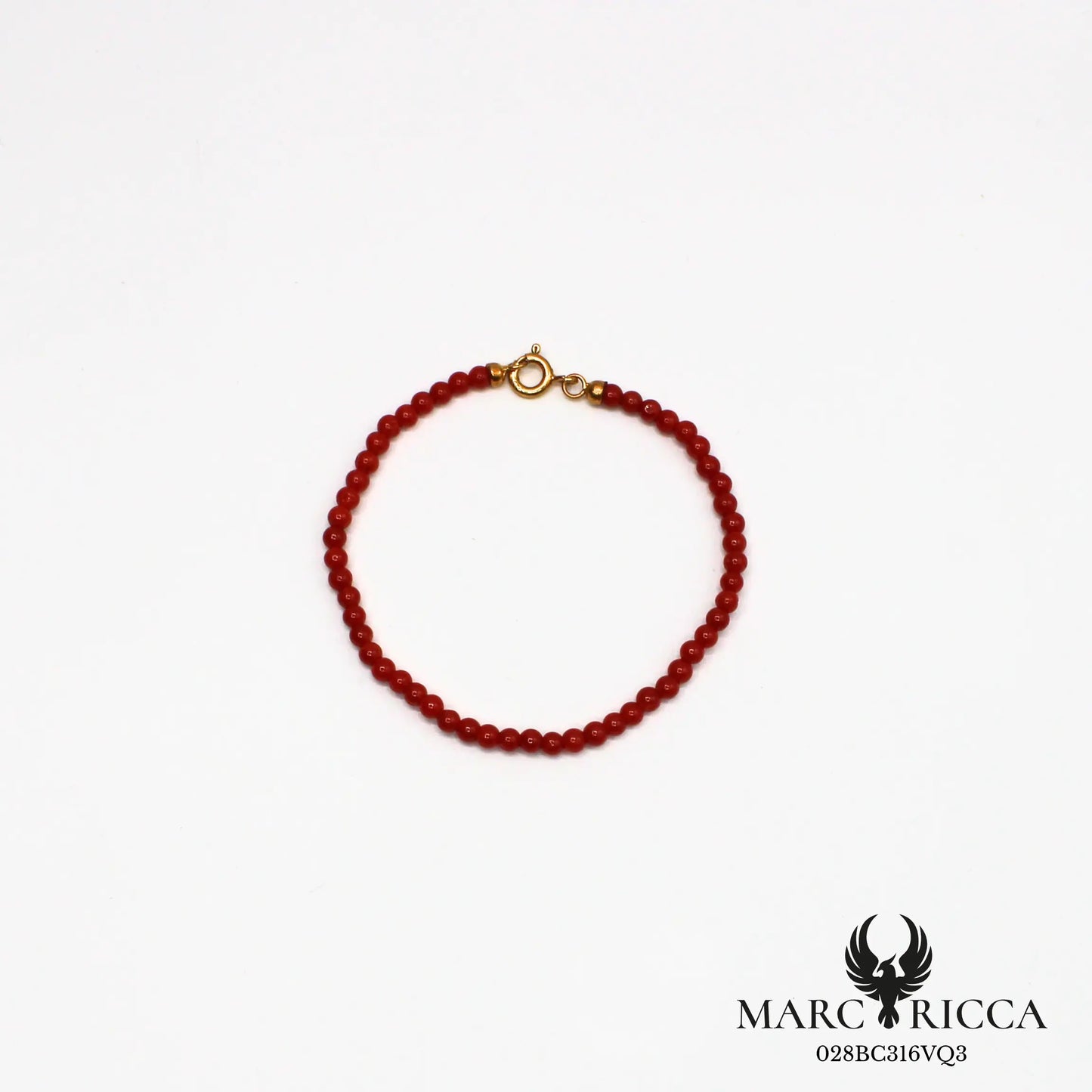 Bracelet perles de corail 3 mm