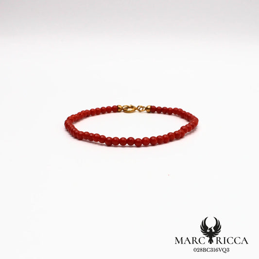 Bracelet perles de corail 3 mm