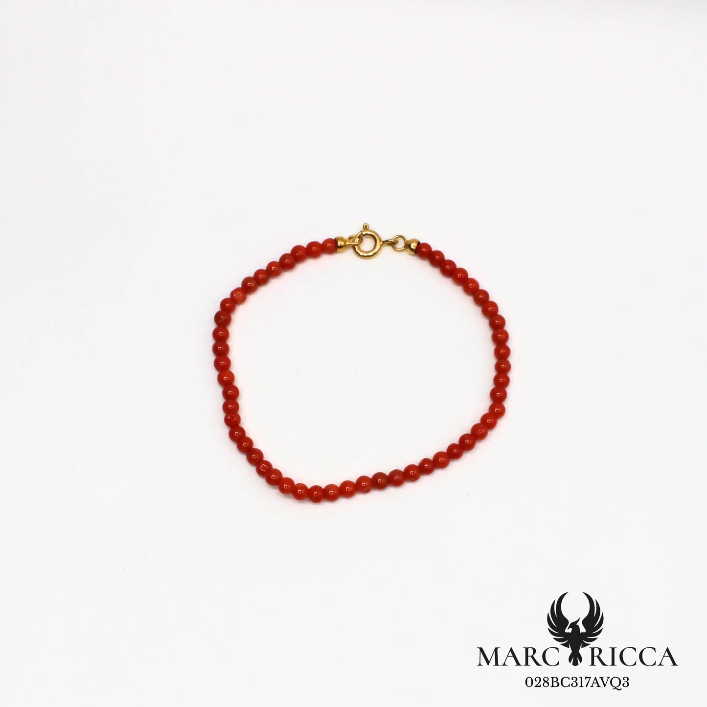 Bracelet perles de corail 3 mm