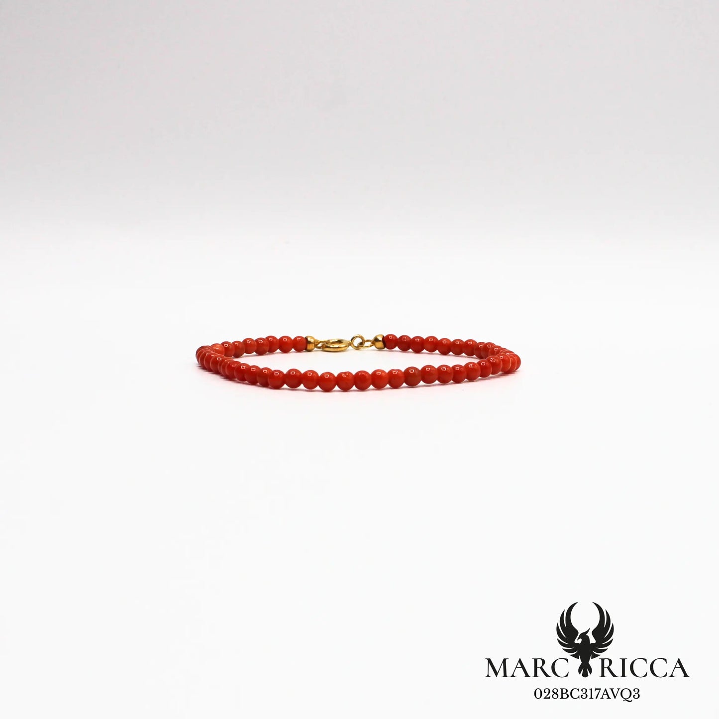 Bracelet perles de corail 3 mm