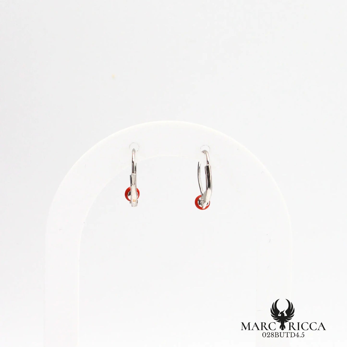 Boucles d'oreilles dormeuses avec perles de corail