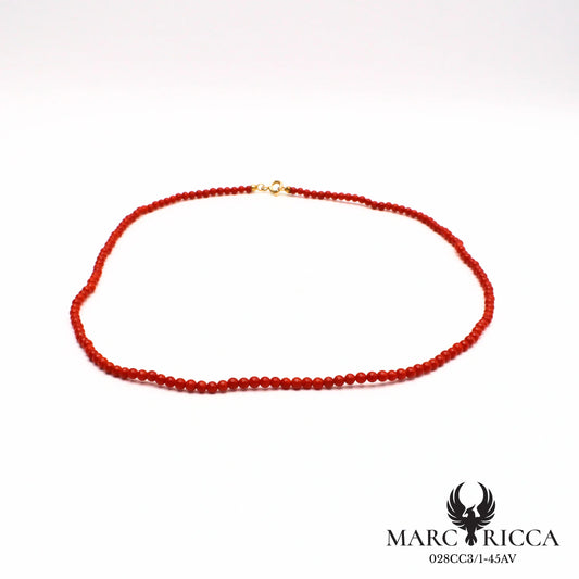 Collier en perles de corail en vermeil
