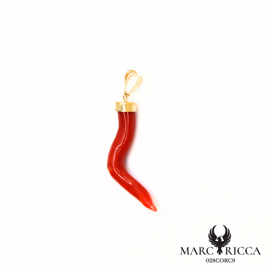 Pendentif corne en OR 750/1000