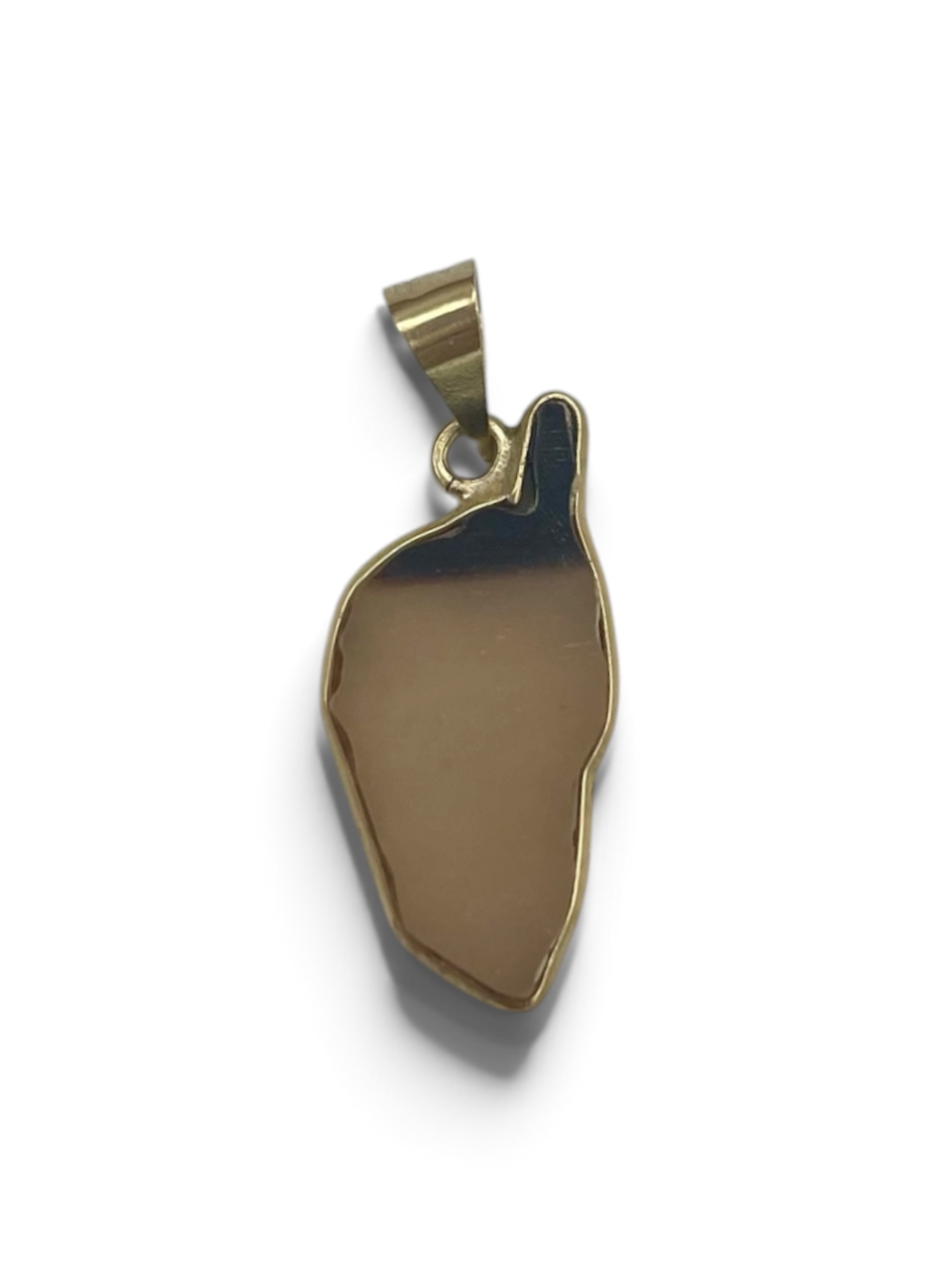 Pendentif Or Corne Bovin Pièce Unique