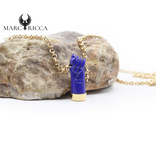Collier Or Main Lapis Lazuli