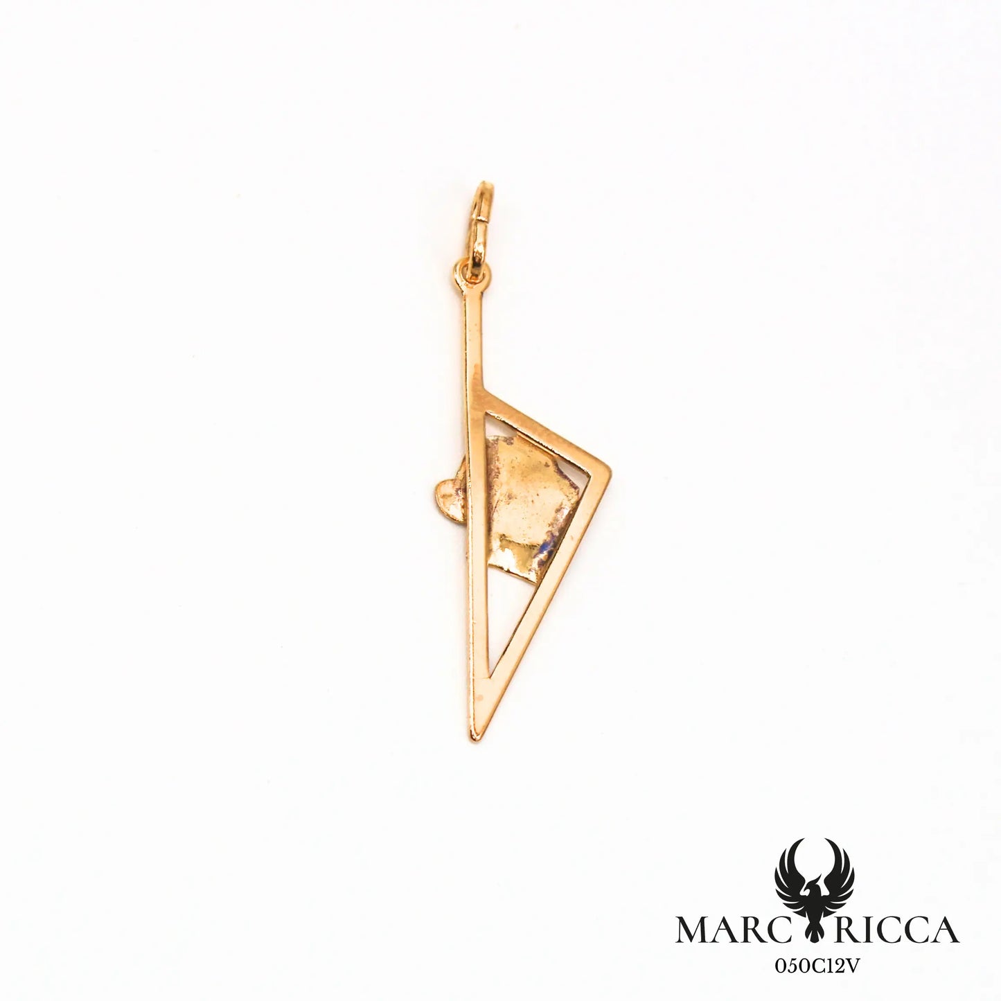 Pendentif corse stylisée avec tête de maure en argent ou vermeil