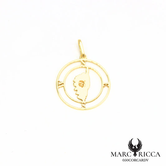Pendentif Corse avec points cardinaux en argent ou vermeil
