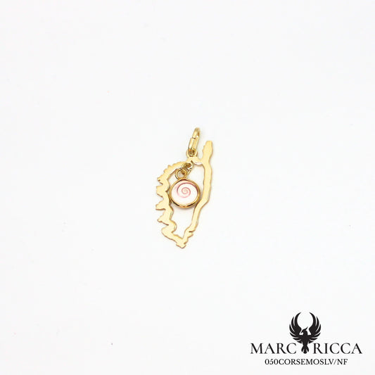 Pendentif corse œil de Sainte Lucie en argent ou vermeil