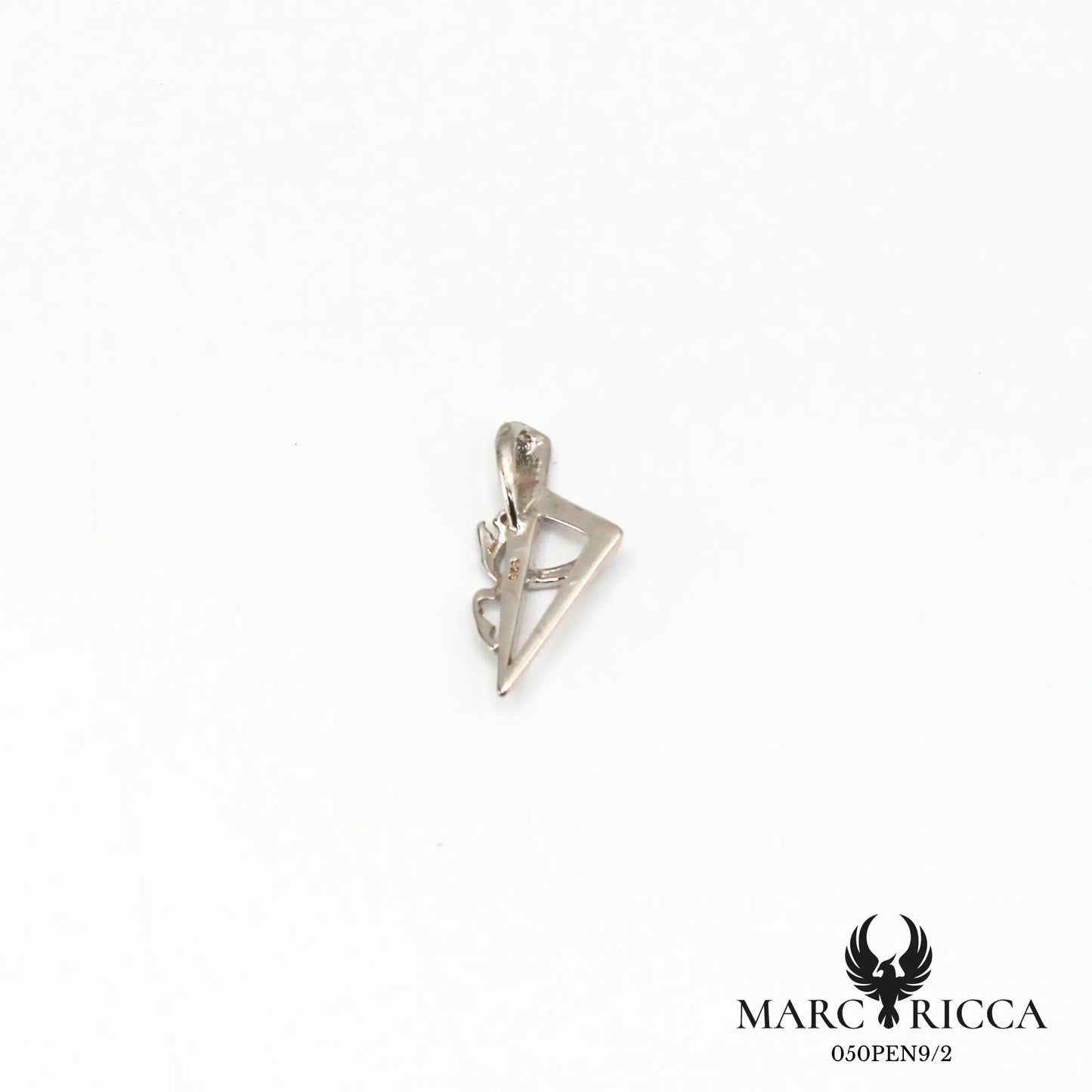 Pendentif corse stylisée avec bandeau en argent ou vermeil