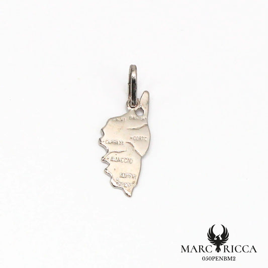 Pendentif corse avec villes gravées en argent ou vermeil